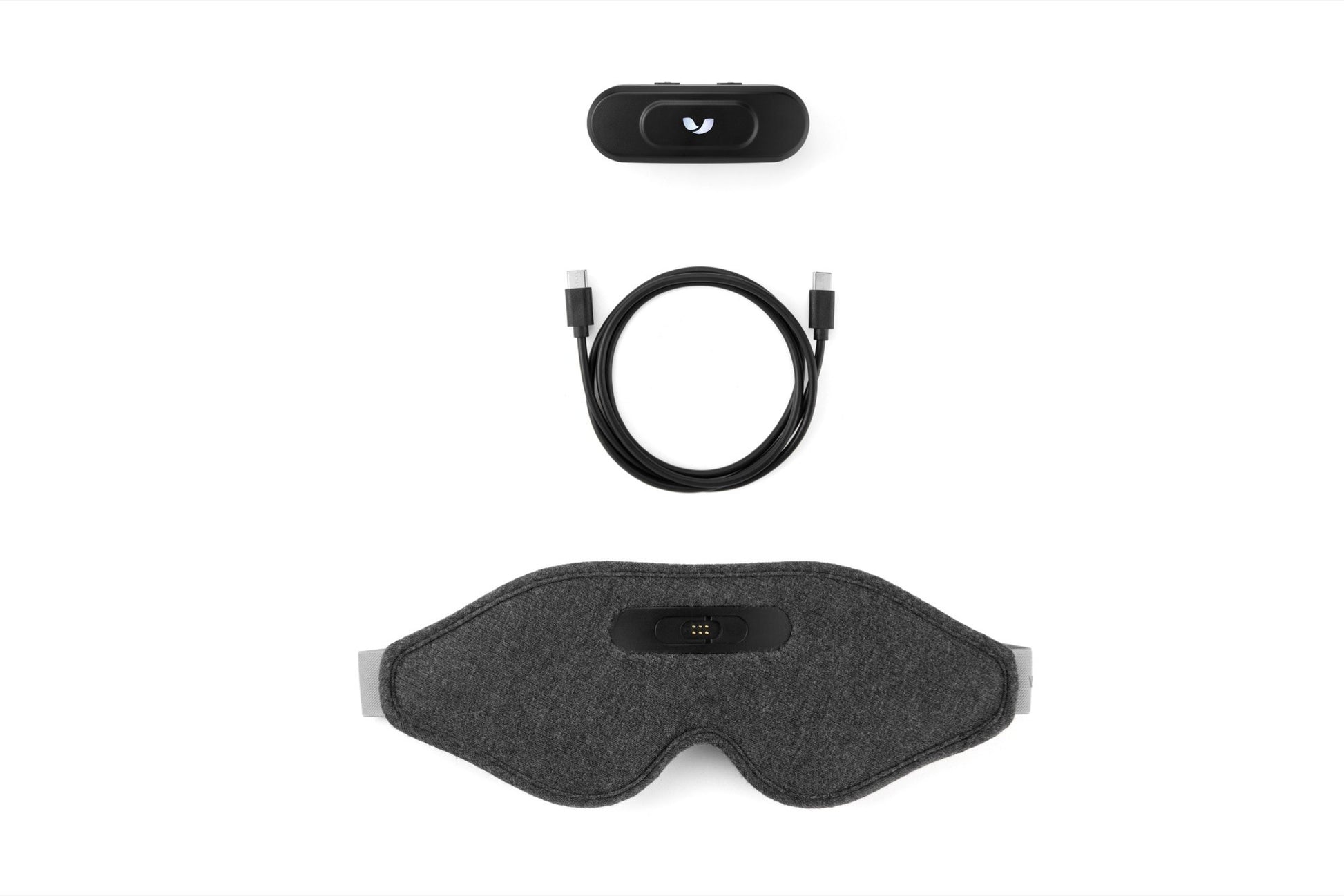Domayn Mask with the core detached and USB charging cable